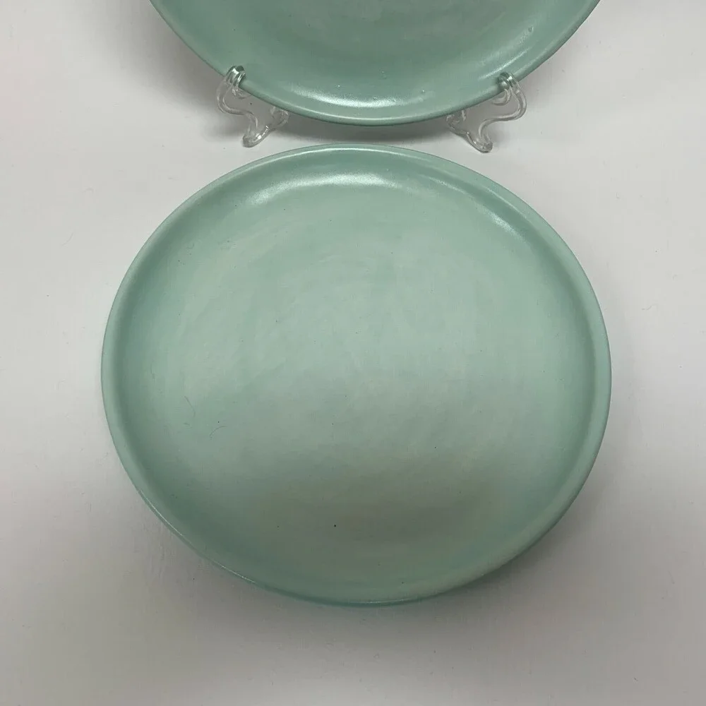 Everyware Salad Plates Hand made‎ in Mexico Lot of 2 - Heavy 9 5/8